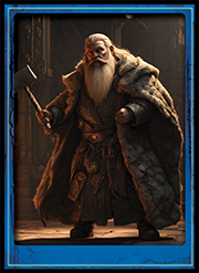 Old dwarf in robes