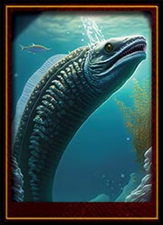 Enormous eel like monster